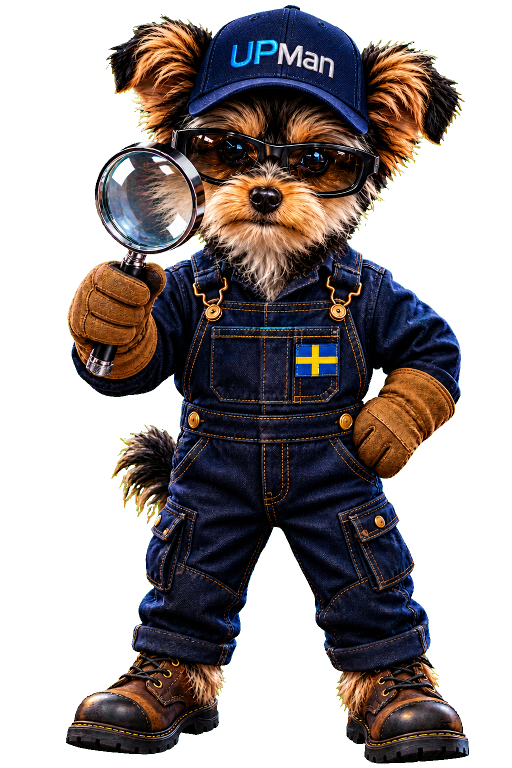 UPMan Sweden lasertränare med förstoringsglas